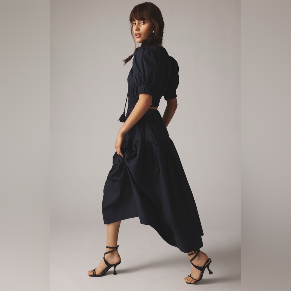 Moon River Anthropologie Puff Sleeve Dress
